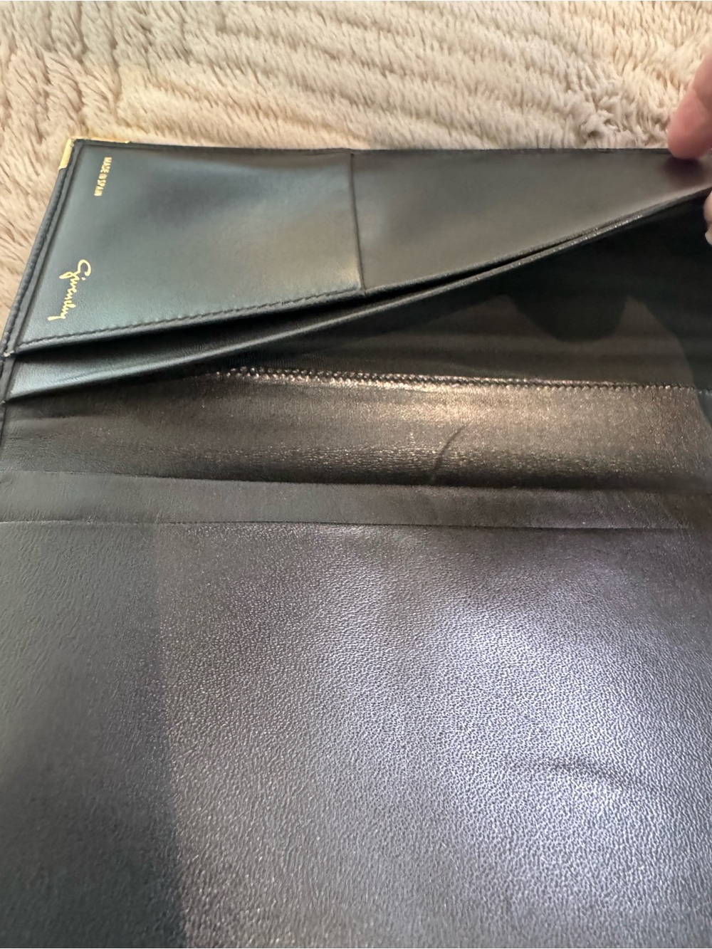 Givenchy Women’s Black Solid Logo Long Bifold Folding Wallet Spain - Picture 5 of 7